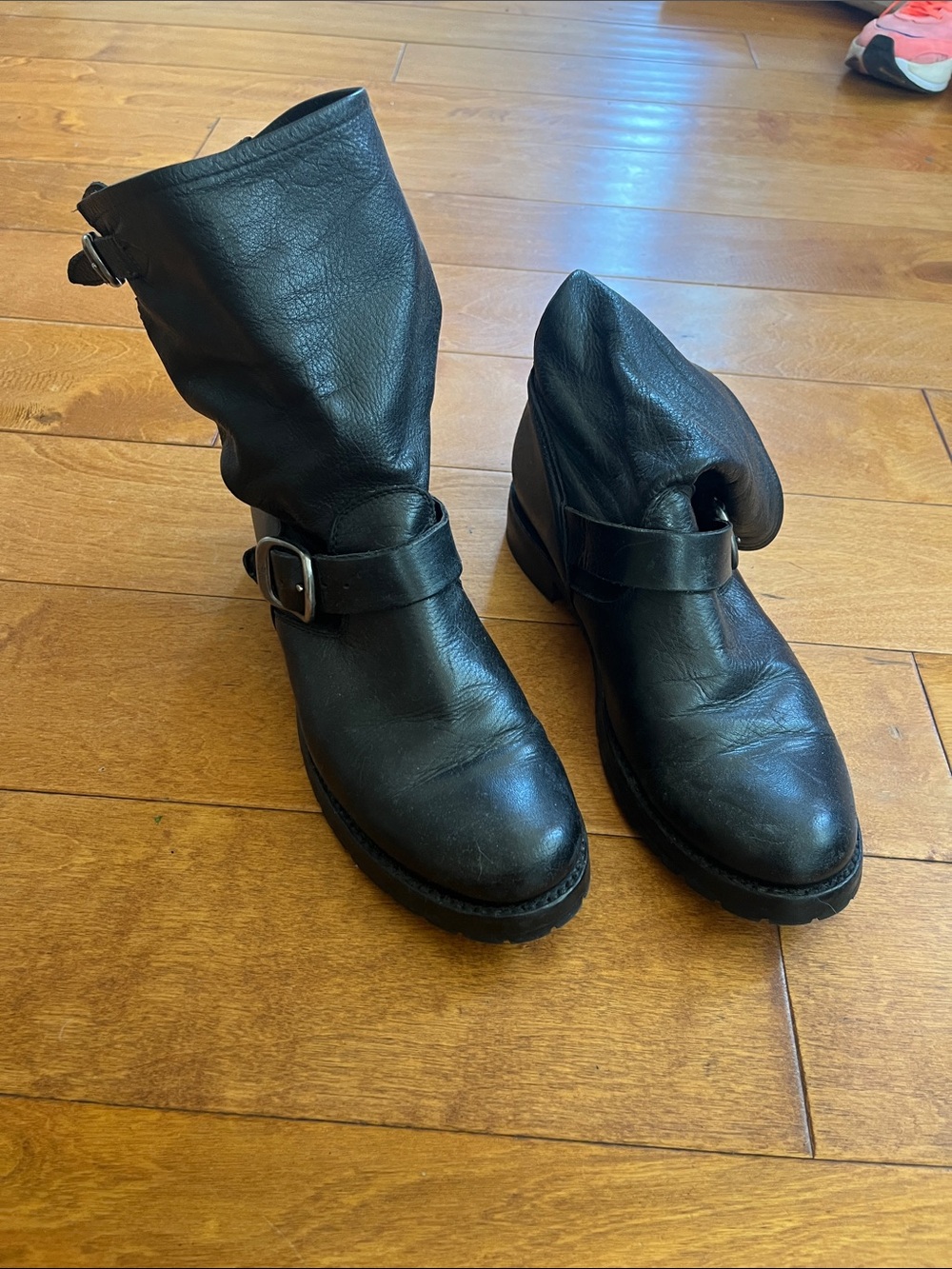 Frye classic slouch engineer boots